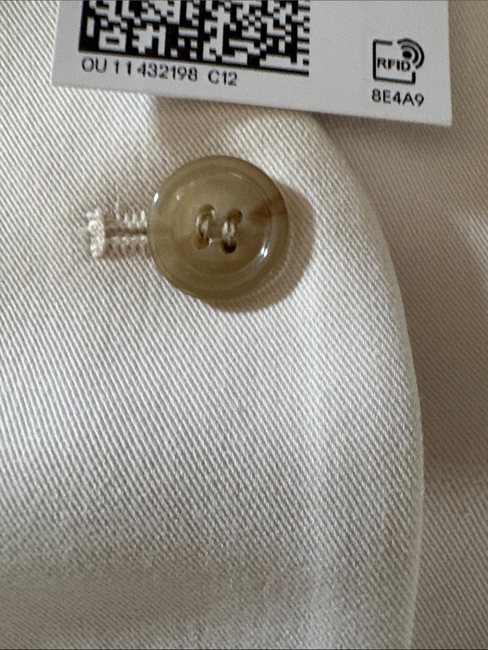 H&M White Sleeveless Peplum Button-Front Vest - Picture 3 of 4